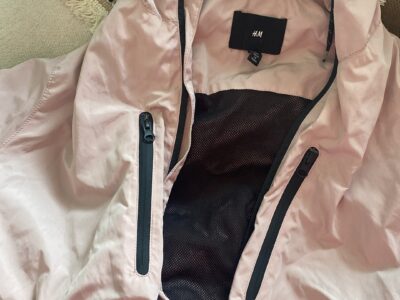 Waterproof light pink jacket
