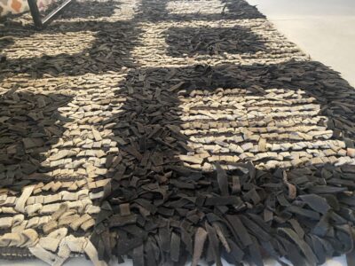 Handmade Indian natural leather carpet